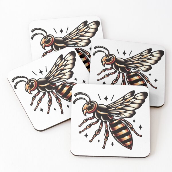 Artikelvorschau, Biene Wespe Hornisse Flash Tattoo Art Design entworfen und verkauft von BrianSaysDesign.