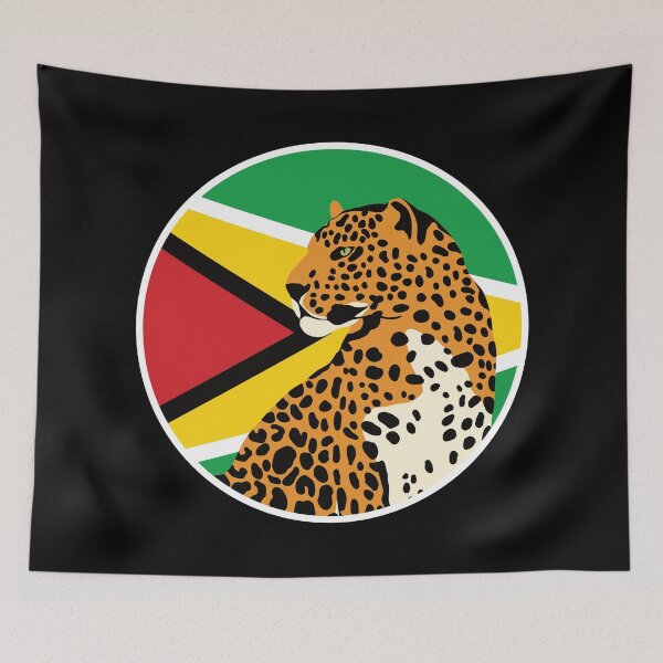 Item preview, Guyana Jaguar Guyanese National Animal Flag designed and sold by FlagX.