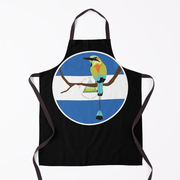 Item preview, Nicaragua Turquoise-browed motmot Torogoz Nicaraguan National Animal Flag designed and sold by FlagX.