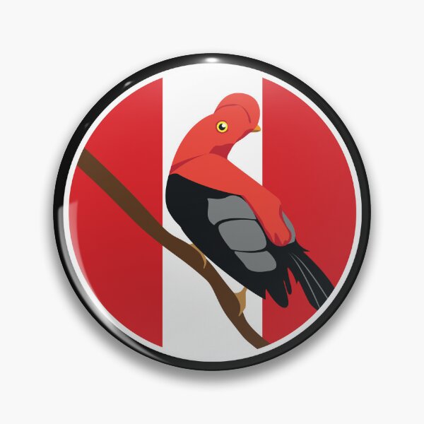 Item preview, Peru Andean cock-of-the-rock Tunki Peruvian National Animal Flag designed and sold by FlagX.