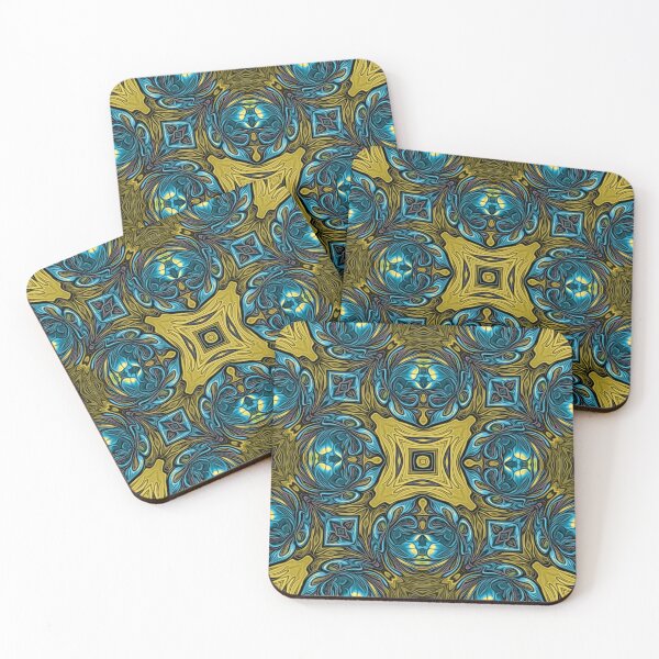 Item preview, Antique gold pattern designed and sold by FluidArtByLK.