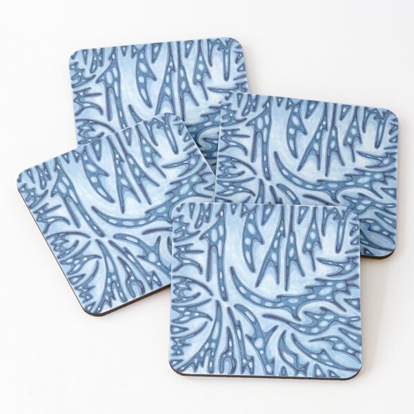 Item preview, Blue Icicle Cavern Abstract designed and sold by inklets.