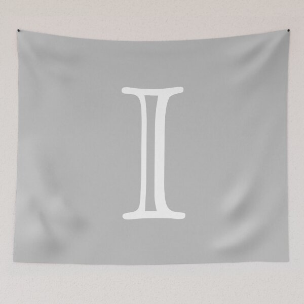 Item preview, Silver Gray Basic And Elegant Monogram I designed and sold by rewstudio.