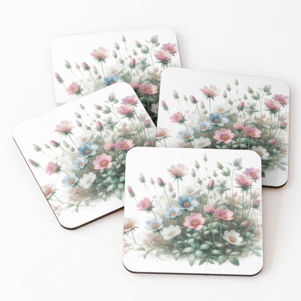 Item preview, Watercolor of wild flowers 22 designed and sold by I-HERE.