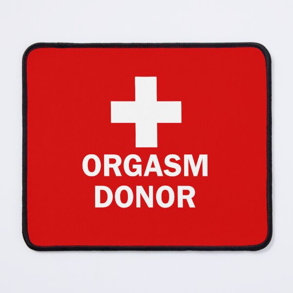 Item preview, Orgasm Donor Pun - Silly Humor - Satire Emergency Logo Parody designed and sold by SillyMerchant.