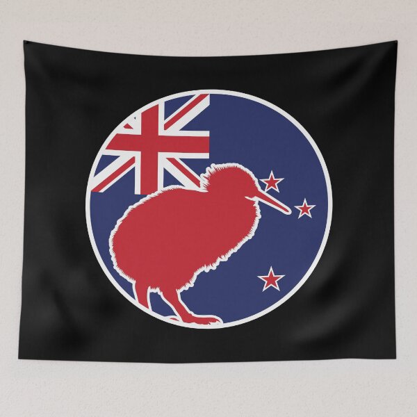 Item preview, New Zealand Kiwi New Zealander National Animal Flag designed and sold by FlagX.