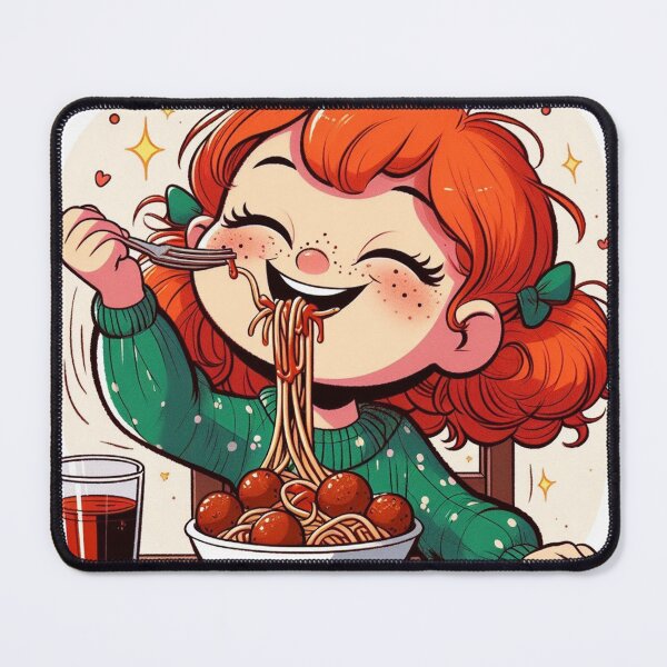 Item preview, Girl Eating Spaghetti designed and sold by GrandmasterTrey.