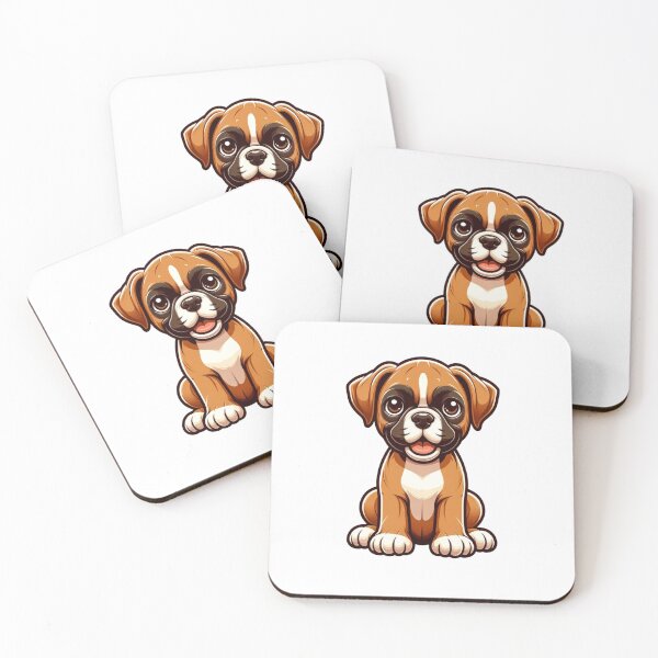Aperçu de l'œuvre Dessin de chiot de chien de boxeur créée et vendue par CharmStudio.