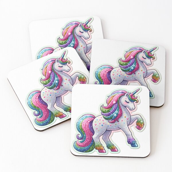 Item preview, Sparkling Rainbow Unicorn Sticker Art designed and sold by inkArtistryfine.