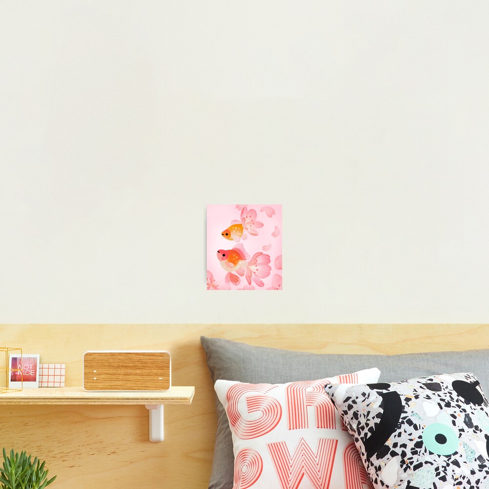 Cherry blossom goldfish 1 Photographic Print