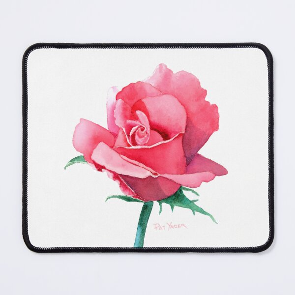 Item preview, Coral pink rosebud designed and sold by Pat Yager.
