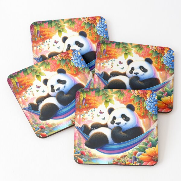 Item preview, Panda Paradise in Blossoming Garden designed and sold by inkArtistryfine.