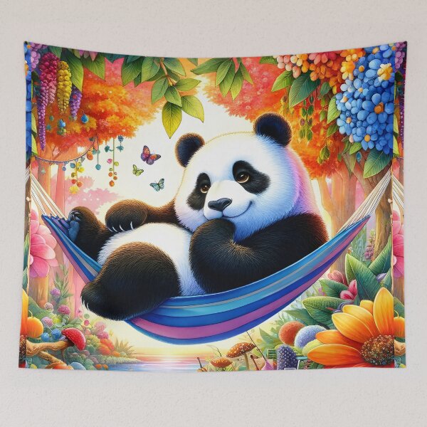 Item preview, Panda Paradise in Blossoming Garden designed and sold by inkArtistryfine.