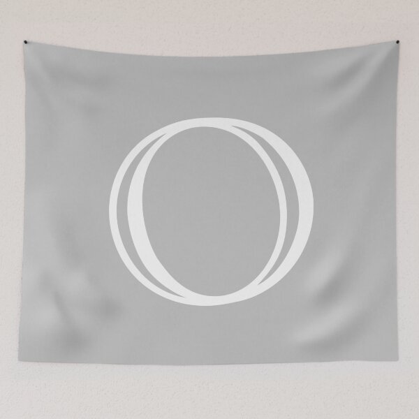 Item preview, Silver Gray Basic And Elegant Monogram O designed and sold by rewstudio.