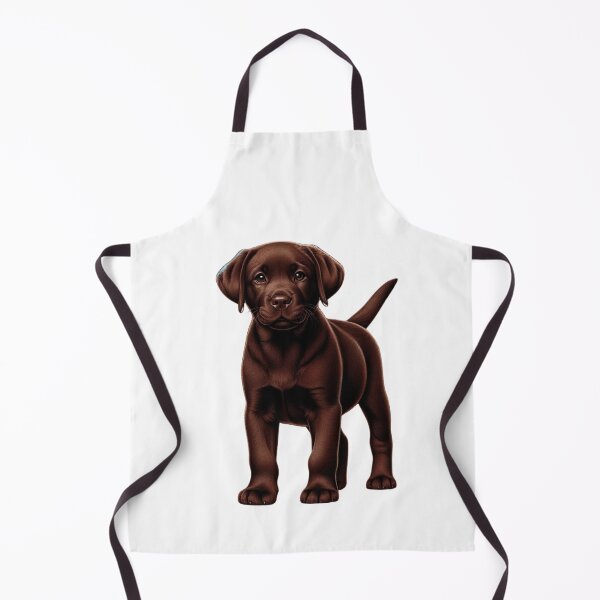 Item preview, Chocolate Labrador Retriever Puppy Dog Standing Drawing designed and sold by CharmStudio.