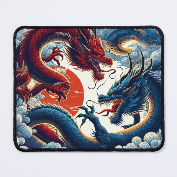 Item preview, Japanese dragons fighting  designed and sold by GrandmasterTrey.