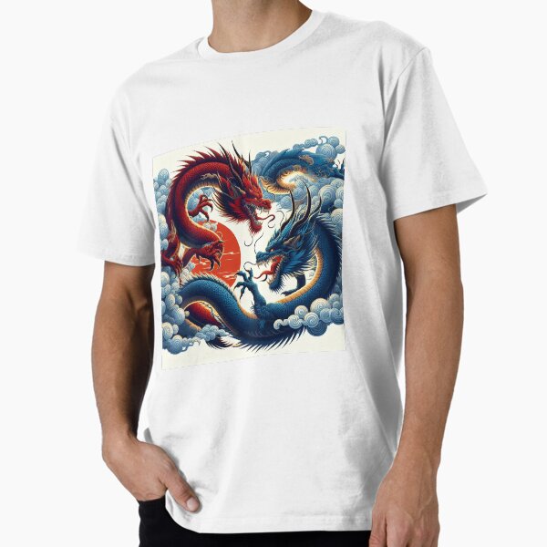 Item preview, Japanese dragons fighting  designed and sold by GrandmasterTrey.