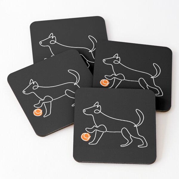 Item preview, Dog playing with a ball line art style designed and sold by Andrey-Myagkov.