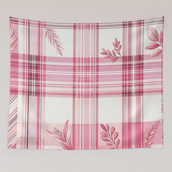 Item preview, Pink Plaid Print (Come for Art, Stay for the Alliteration) designed and sold by PinUpPizzazz.