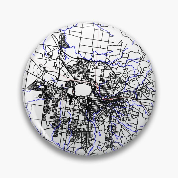 Item preview, Ballarat - Black Thick outline map designed and sold by Rupert Russell.