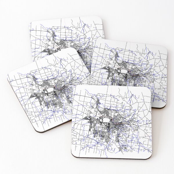 Item preview, Ballarat - Black Thick outline map designed and sold by Rupert Russell.
