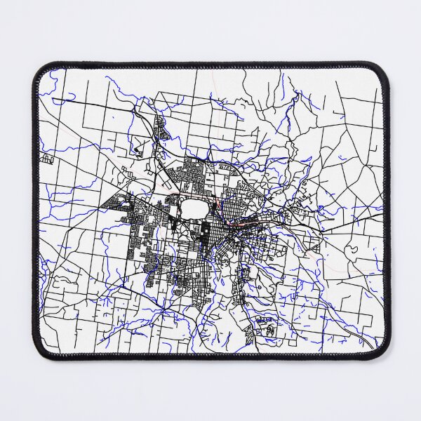 Item preview, Ballarat - Black Thick outline map designed and sold by Rupert Russell.