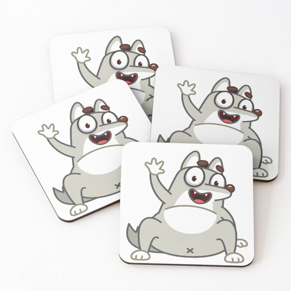 Item preview, The gray wolf is jumping on its belly designed and sold by XAYDAPI.