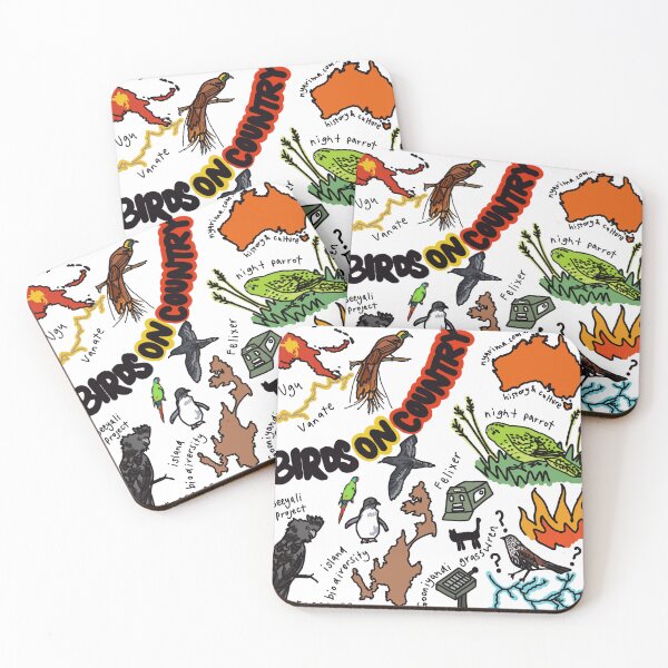 Item preview, Birds on Country - AOC symposium tile designed and sold by amandalilleyman.
