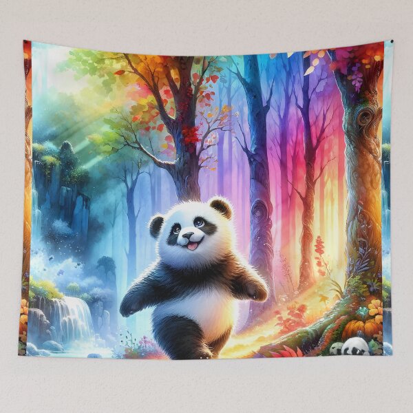 Item preview, Enchanted Forest Panda Wonderland designed and sold by inkArtistryfine.