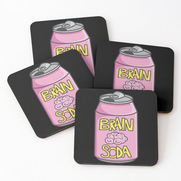 Item preview, Cartoon Brain Soda for Zombies designed and sold by RoemDesigns.