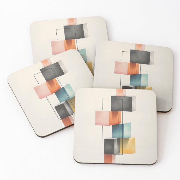 Item preview, Cube Symphony - Minimalist Abstract Cubes designed and sold by ColorConsole.