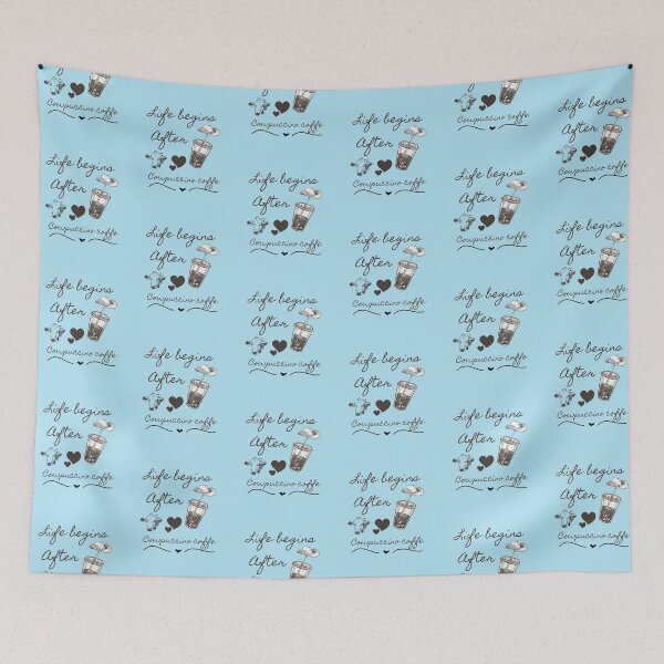 Item preview, Copy of life begins after cowpuccino coffee designed and sold by Cosmicworld07.