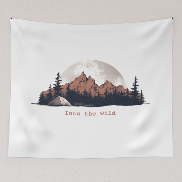 Item preview, Into the Wild, Hiking, Nature, Outdoors, Nature Lover Gift, Camping, Stay Wild designed and sold by changingshores.