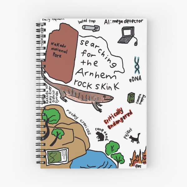 Item preview, Searching for the Arnhem Rock Skink designed and sold by amandalilleyman.