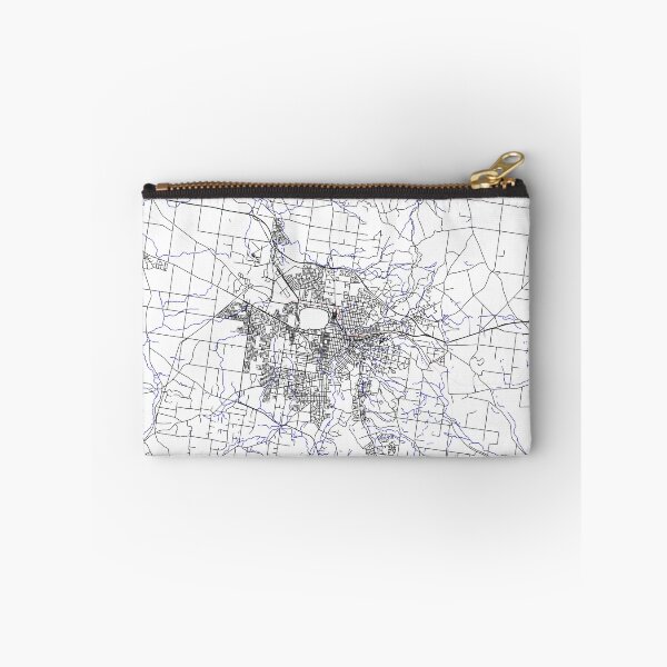 Item preview, Ballarat - Black Thin outline map designed and sold by Rupert Russell.