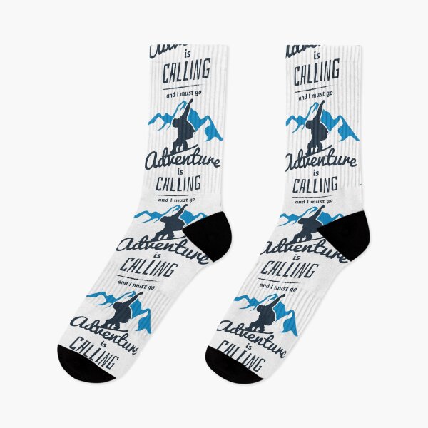 Item preview, Snowboarding Adventure is Calling, and I Must Go: Snowboard Winter Sports designed and sold by artworkathome.