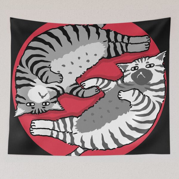 Artikelvorschau, Yin-Yang-Katzen - Katzen Yin Yang, balancierende Katzen entworfen und verkauft von abeautifulife.
