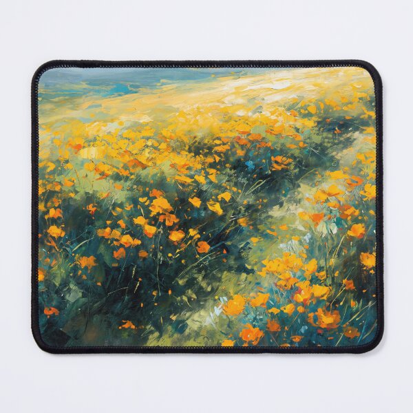 Item preview, Blooming Marigold Paths - Impressionist Style designed and sold by HAL2501.