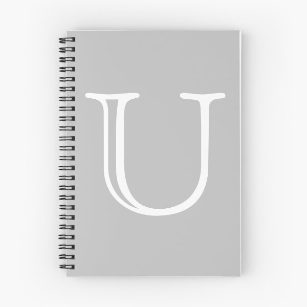 Item preview, Silver Gray Basic And Elegant Monogram U designed and sold by rewstudio.