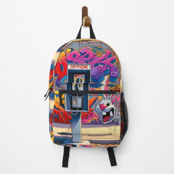 Item preview, Urban Graffiti Payphone Retro Art designed and sold by inkArtistryfine.