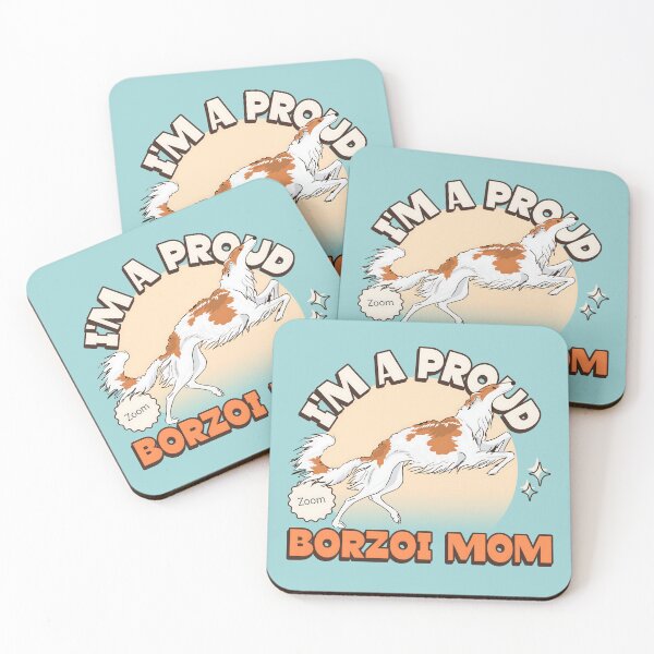 Item preview, Proud Borzoi Mom designed and sold by Iluvmygreyhound.