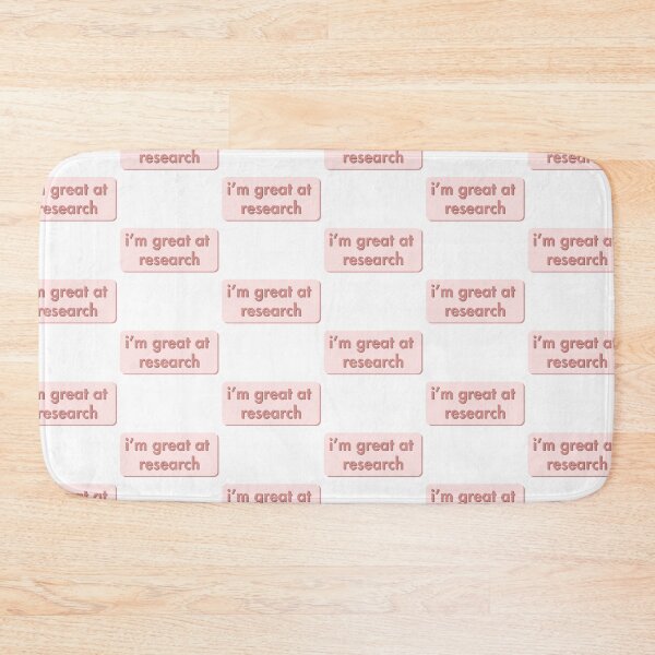 Item preview, i'm great at research - motivation for researcher or student or grad student - pink designed and sold by StudyPuff.