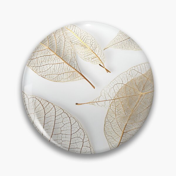 Item preview, Earthtone skeleton leaf decorative print designed and sold by dcrc.