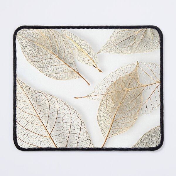 Item preview, Earthtone skeleton leaf decorative print designed and sold by dcrc.