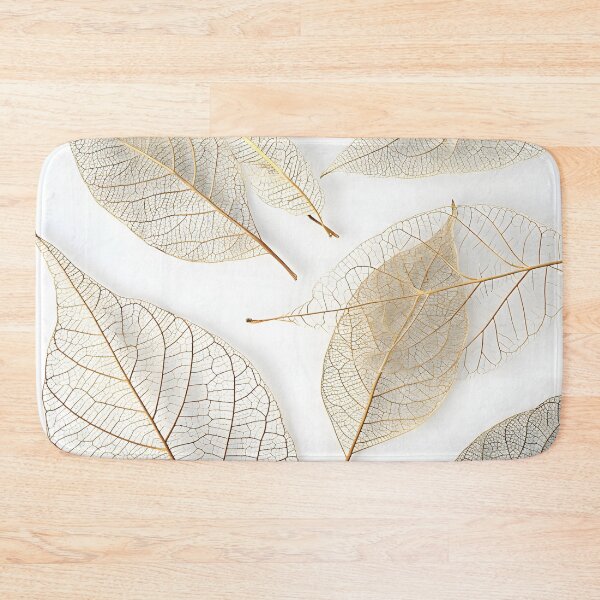 Item preview, Earthtone skeleton leaf decorative print designed and sold by dcrc.