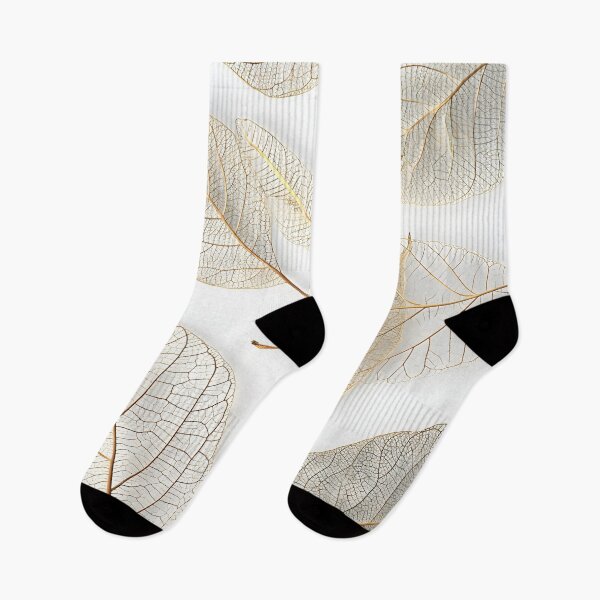 Item preview, Earthtone skeleton leaf decorative print designed and sold by dcrc.