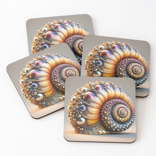 Item preview, Pearlescent Jewelled Snail Shell designed and sold by AI-Pi-art.