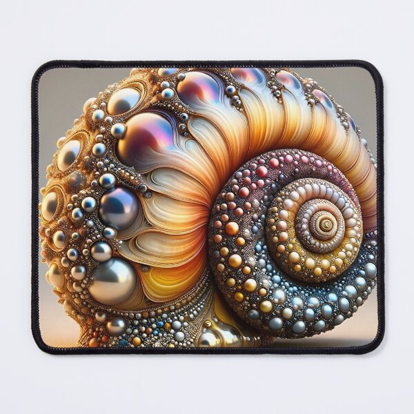 Item preview, Pearlescent Jewelled Snail Shell designed and sold by AI-Pi-art.