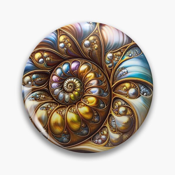 Item preview, Pearlescent Jewelled Snail Shell designed and sold by AI-Pi-art.