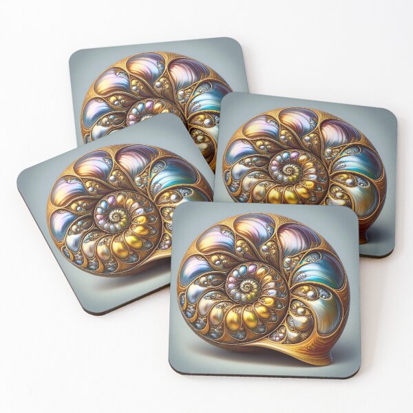 Item preview, Pearlescent Jewelled Snail Shell designed and sold by AI-Pi-art.